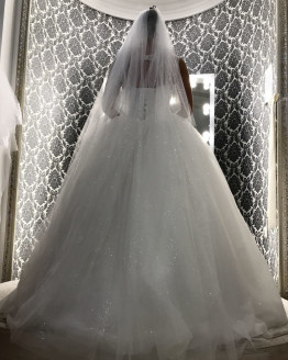 Весільна фата 324 з блиском