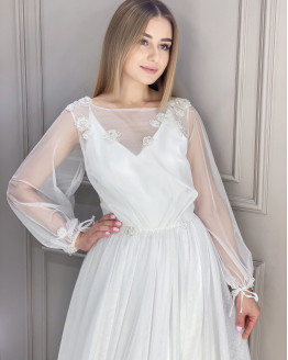Весільна накидка на сукню Квітка